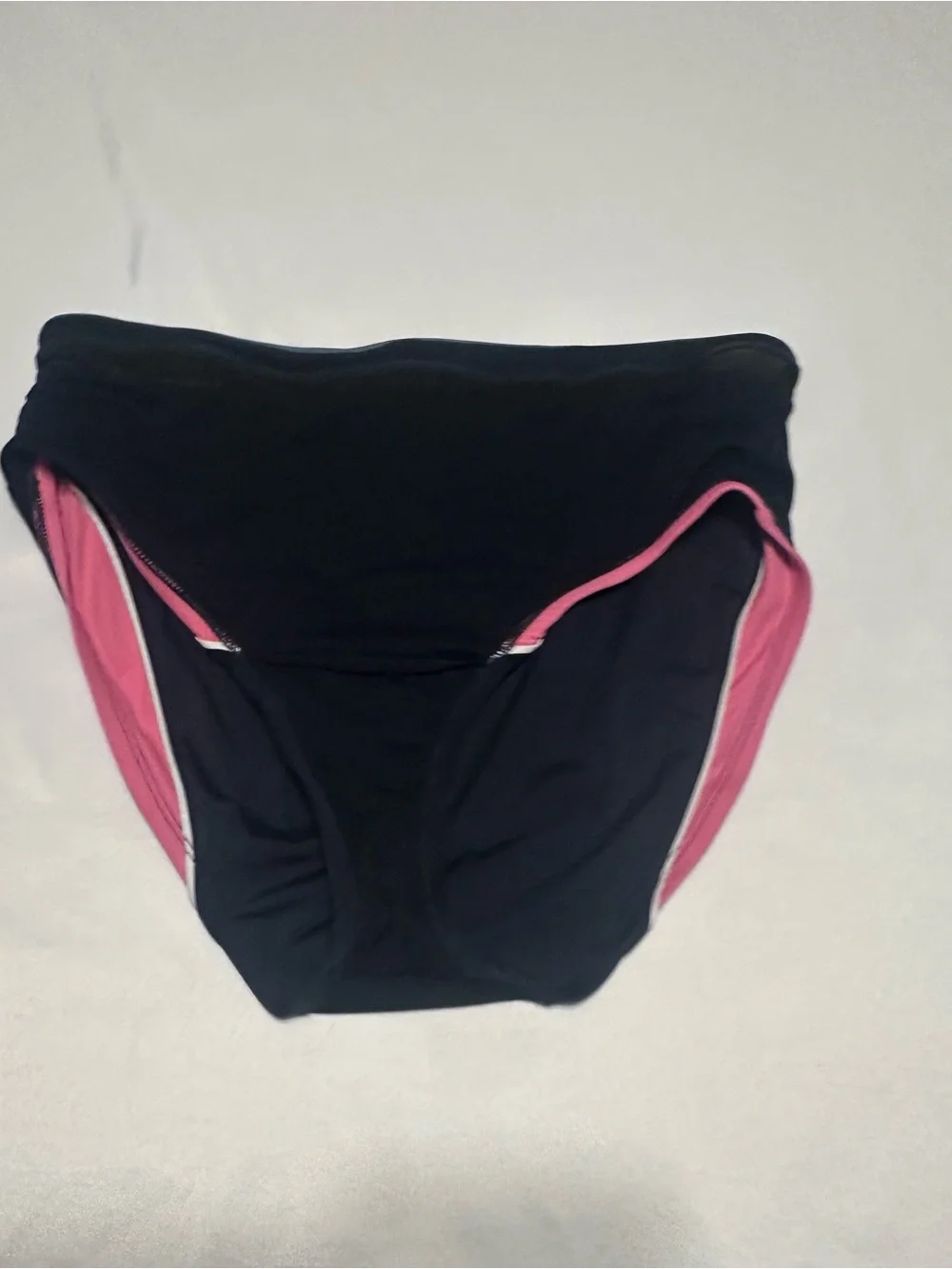 Avia Black and Pink Colorblock Bikini Brief
